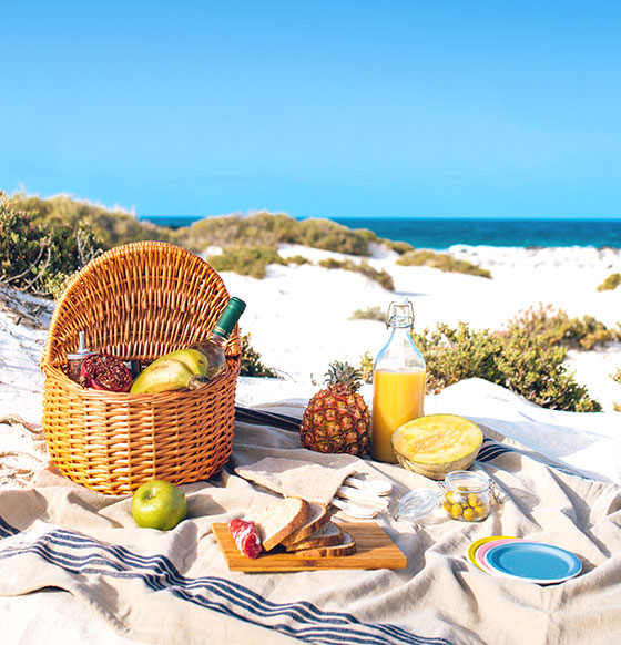 picnic en la playa