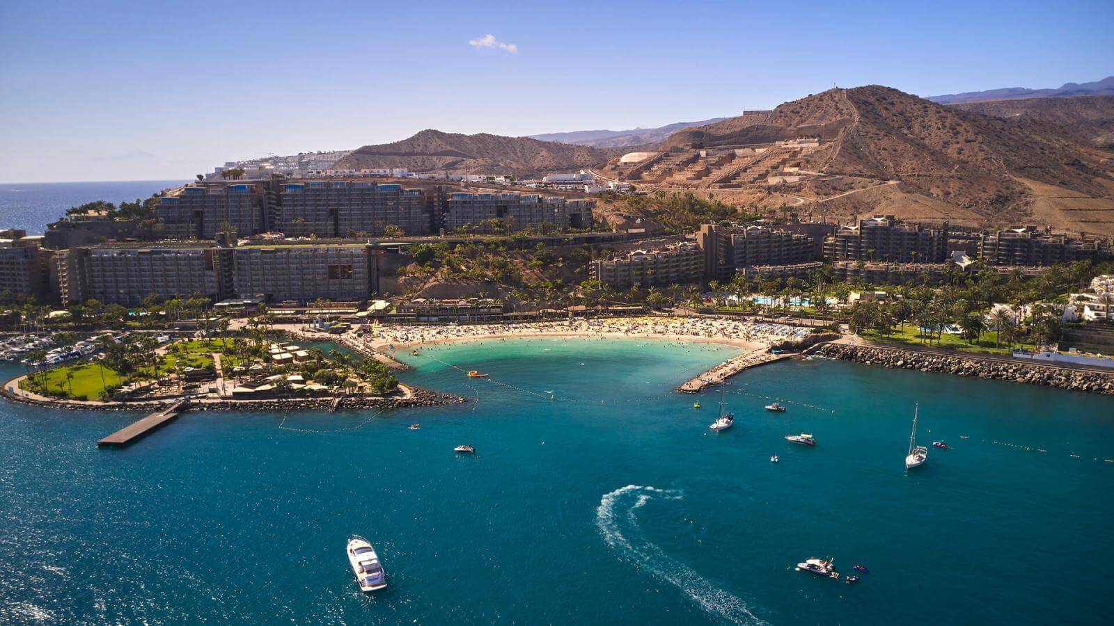 Anfi del Mar beach Hello Canary Islands