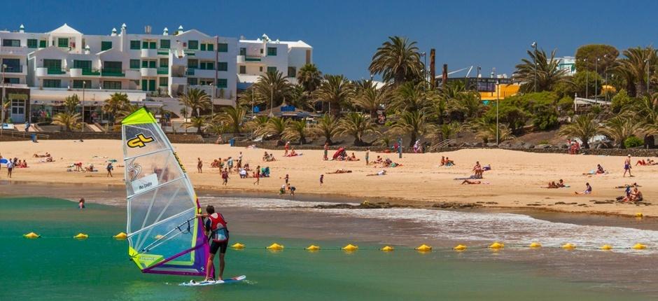 Las Cucharas Beach. Popular beaches in Lanzarote