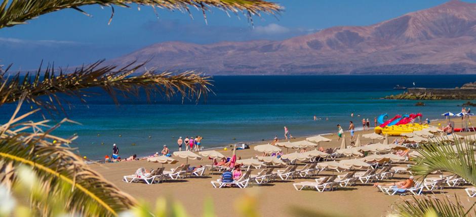 Playa Grande. Popular beaches in Lanzarote