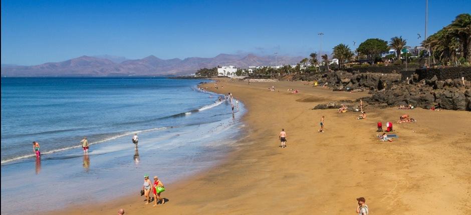 Playa Grande. Popular beaches in Lanzarote
