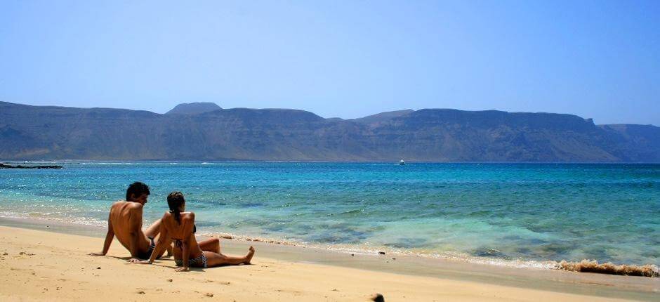 La Francesa Beach. Popular beaches in Lanzarote
