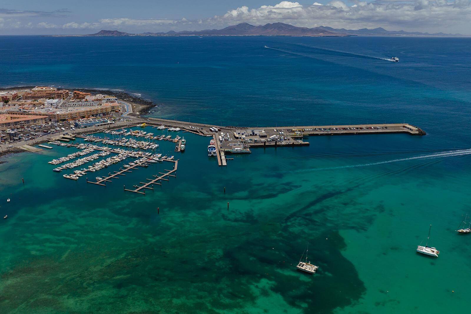 Corralejo harbour. Fuerteventura.