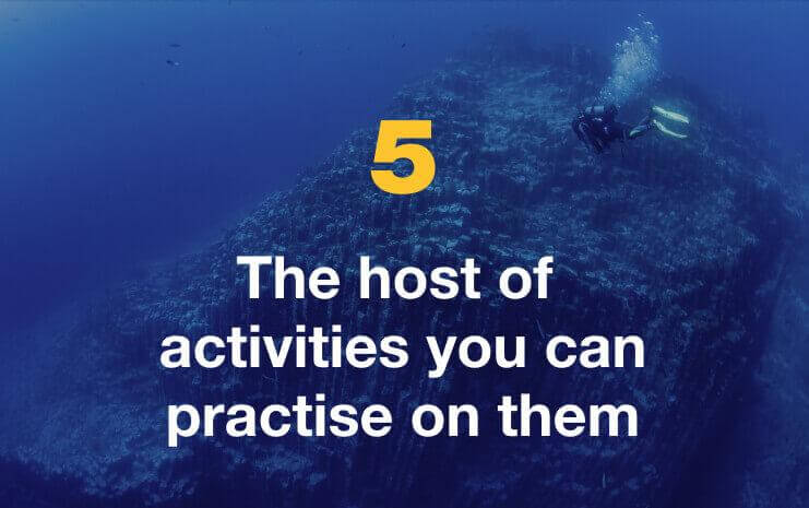 The host of activities you can practise on them.