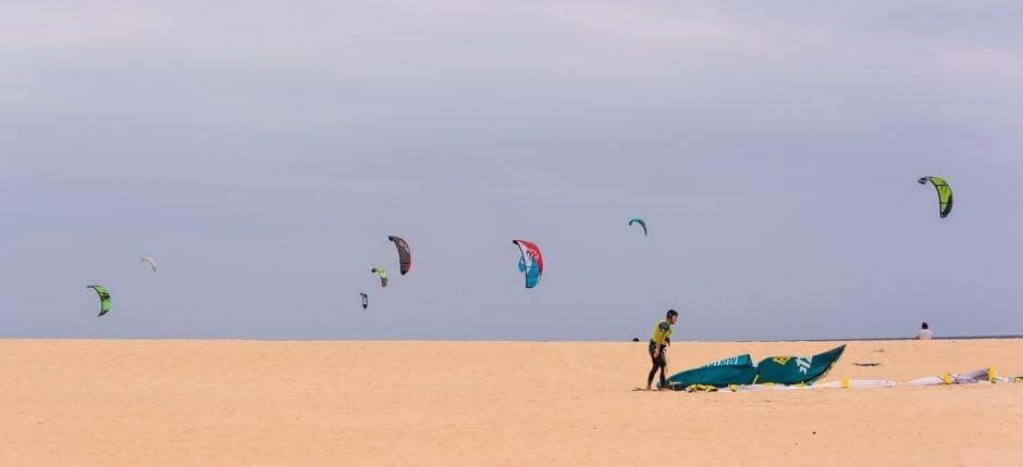 Kitesurf on Flag Beach, Kitesurfing spots in Fuerteventura