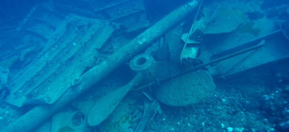 Diving the ‘Kinder Island’  wreck, in Gran Canaria