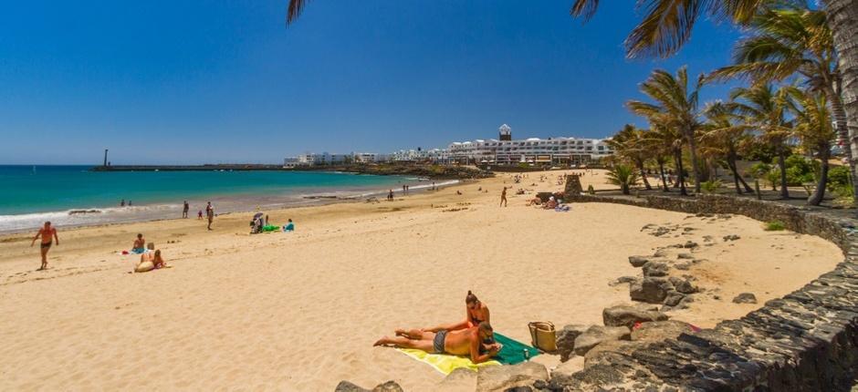 Las Cucharas Beach. Popular beaches in Lanzarote