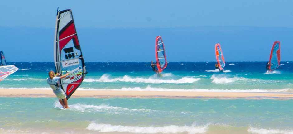 Windsurfing at Sotavento beach, Windsurfing Spots in Fuerteventura