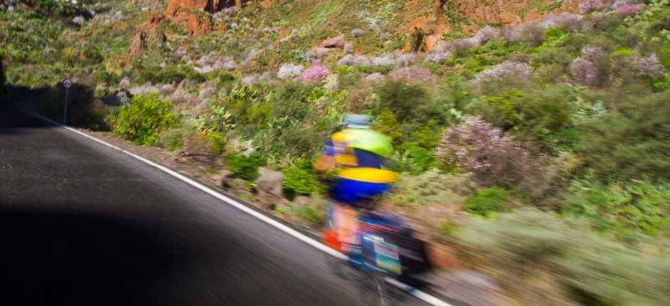 Cycling route from northern to central Gran Canaria + Cycling routes in Gran Canaria  