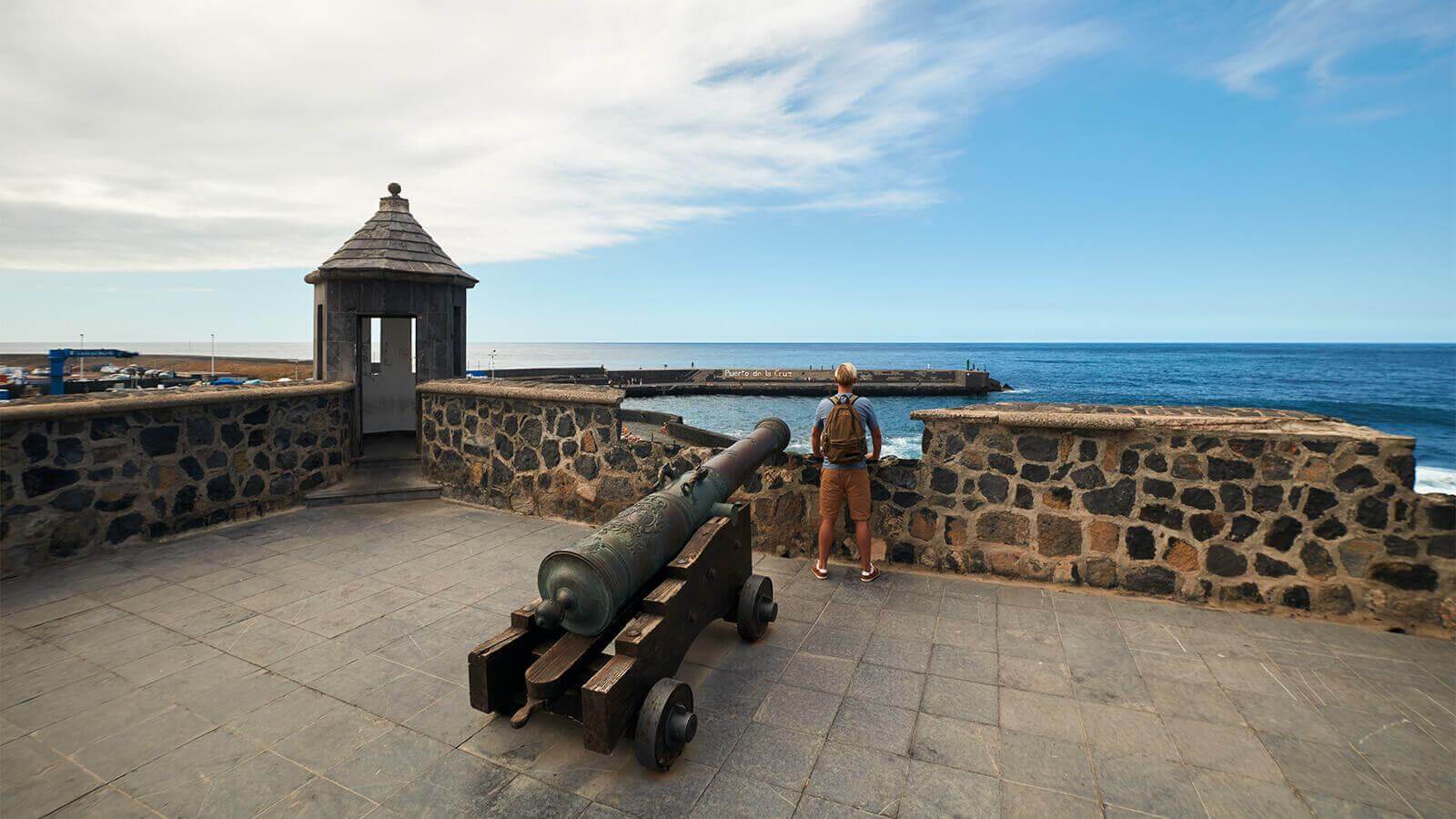 Historical dock of Puerto de la Cruz (formerly Puerto de la Orotava), Tenerife.