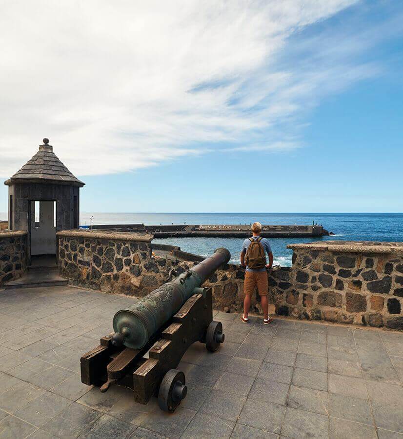 Historical dock of Puerto de la Cruz (formerly Puerto de la Orotava), Tenerife.